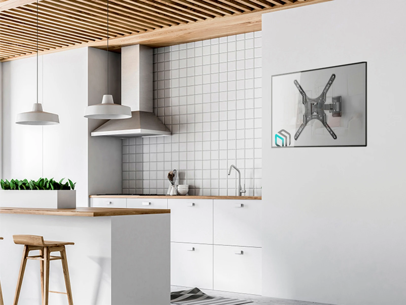 Кронштейн для телевизора 26&quot-65&quot настенный ONKRON M2 черный наклонно-поворотный