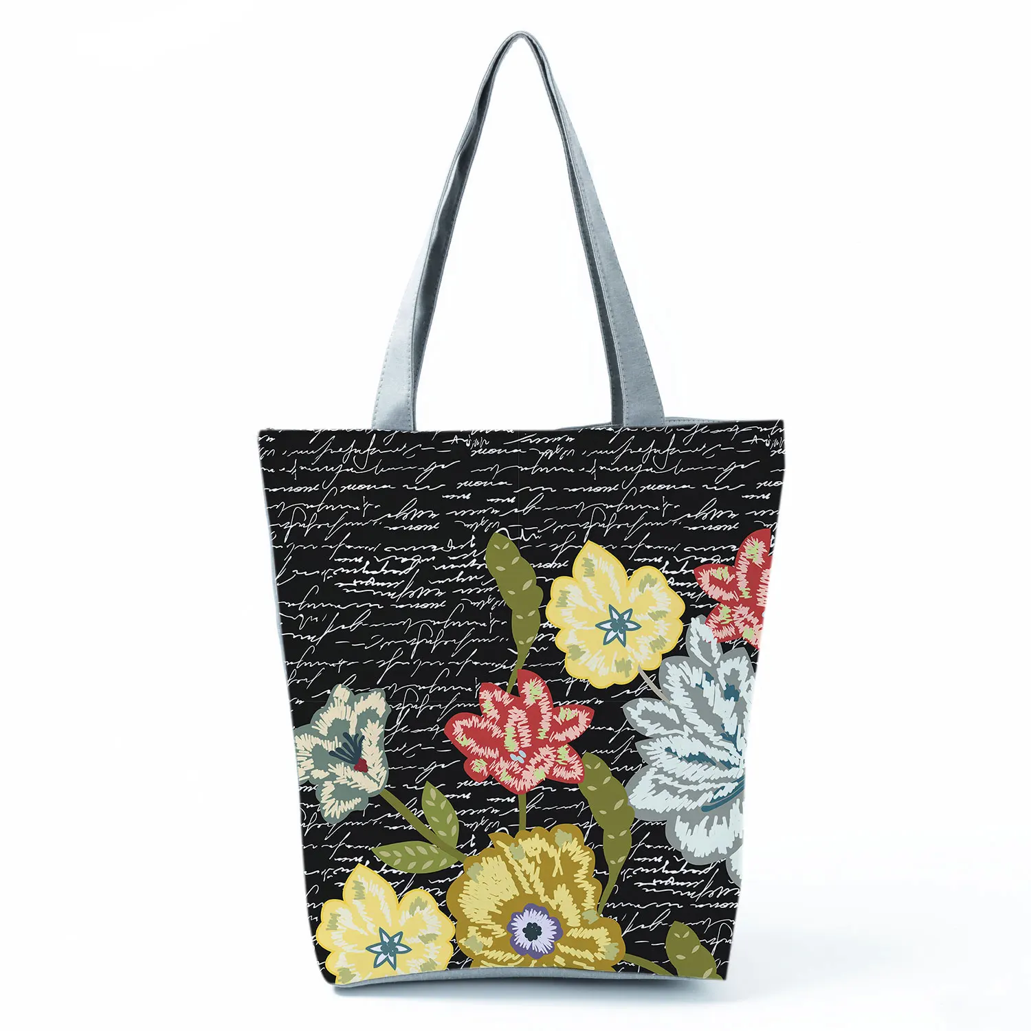 Retro Embroidery Flower Bird Printed Handbags Portable All-match Shoulder Bag Vintage Tote Bag Aesthetic Large Shopper For Wife