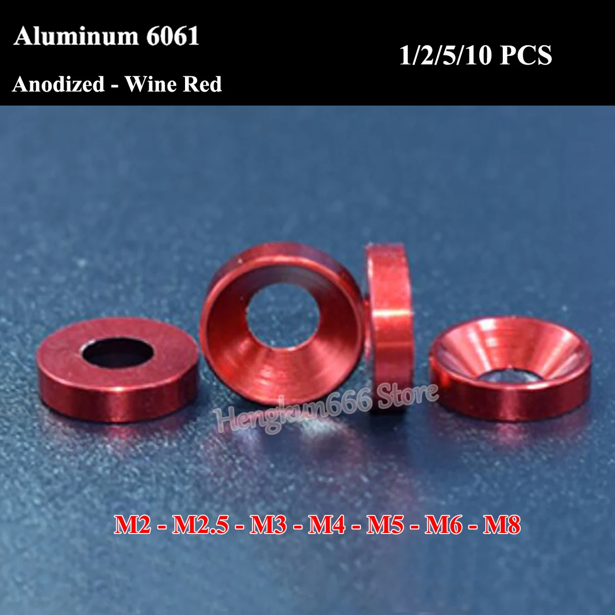 

Плоская шайба из алюминиевого сплава M2 M2.5 M3 M4 M5 M6 M8 анодированная-винно-красная алюминиевая 6061 болты с потайной головкой и прокладка шайбы