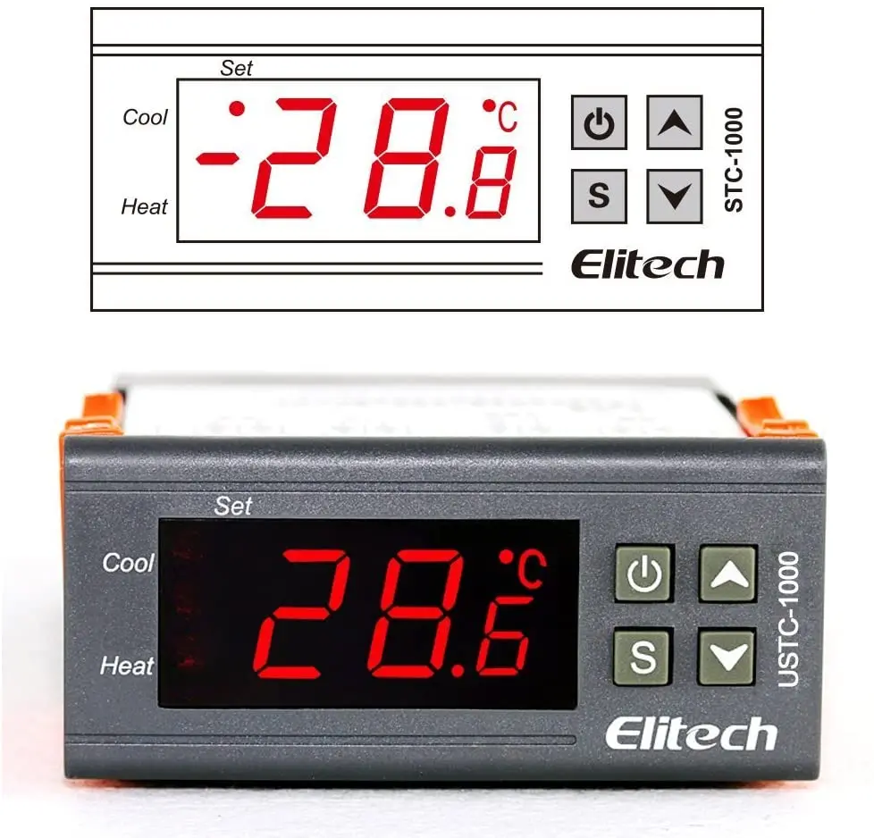 Elitech STC 1000 Температура контроллер происхождения цифровой 110V по Цельсию термостат