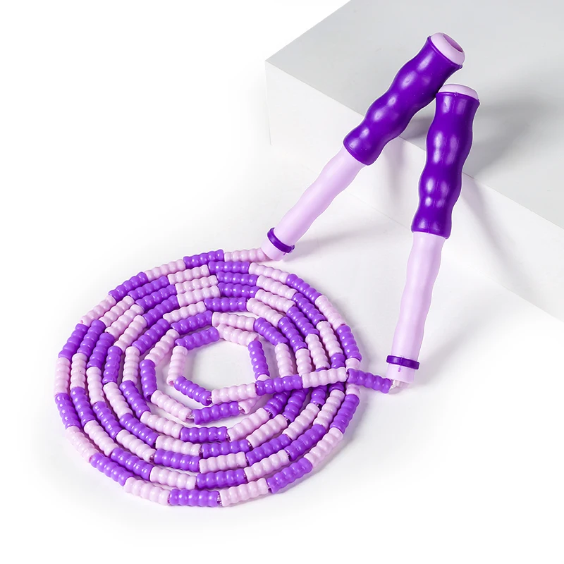 

Bamboo Jump Rope Kids Non-slip Handle Skipping Rope Exercise Fitness Sports Tool Hard Bead Rope Skipping Bodybuilding