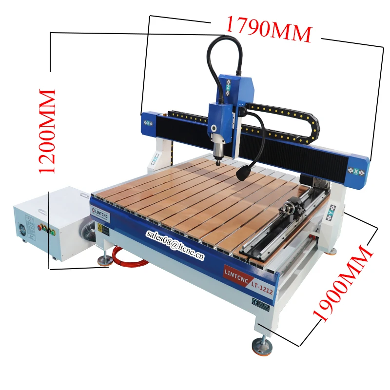 Фрезерный станок с ЧПУ 1200x1200 мм 4 оси изготовление деревянных поделок стандартная