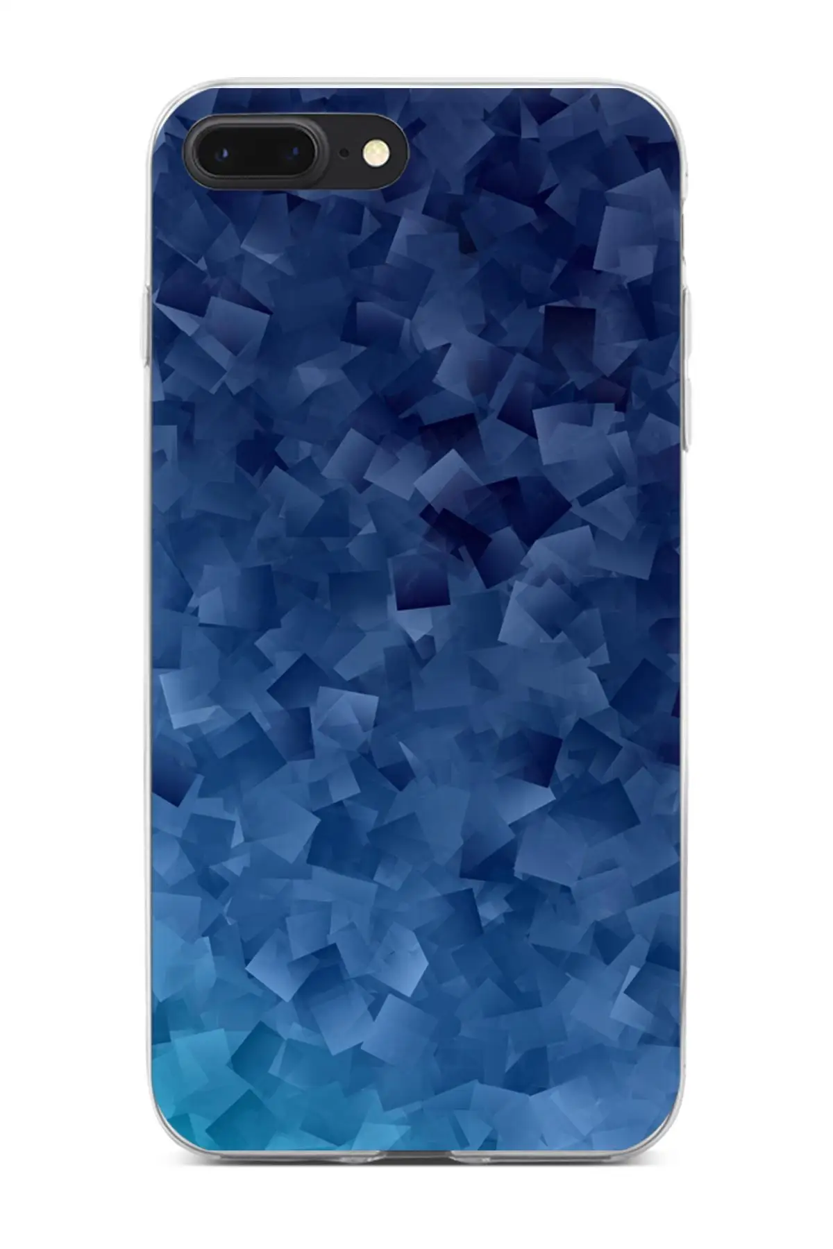 Чехол Lopard для Apple iPhone 8 Plus защитный силиконовый чехол задней панели синий узор