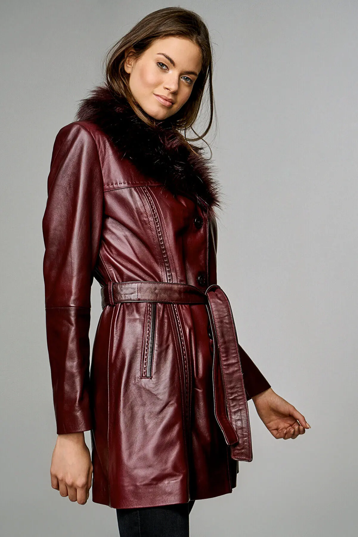 Рисунок 4 - Женская байкерская куртка из натуральной овечьей кожи