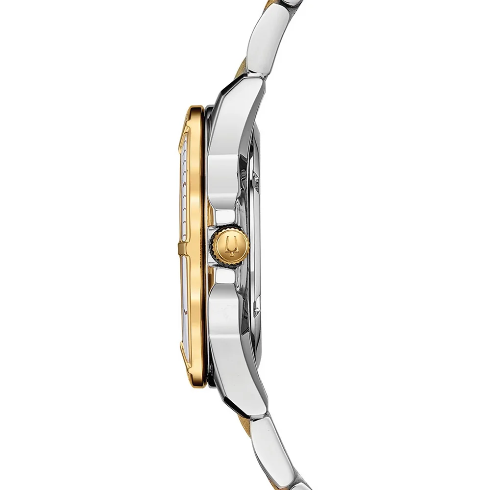 Наручные часы Bulova 98P186 женские кварцевые на биколорном браслете |