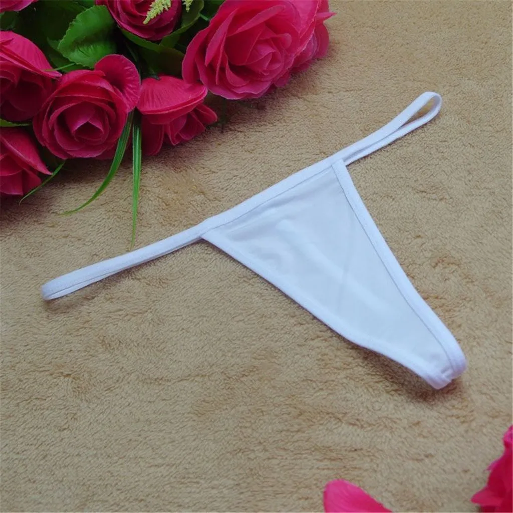 

2021 New G-string Panties Cotton Women's Underwear Sexy Panties Female Underpants Thong Solid Color Pantys Lingerie Underwear