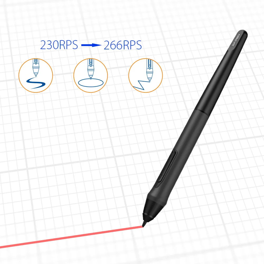 XPPen Deco 03 Беспроводной цифровой графический планшет для рисования Планшет-ручка с