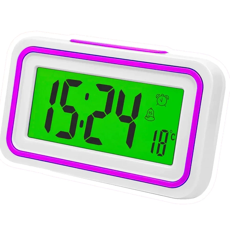 Говорящий будильник с подсветкой цифровые часы для дома портативный цифровой