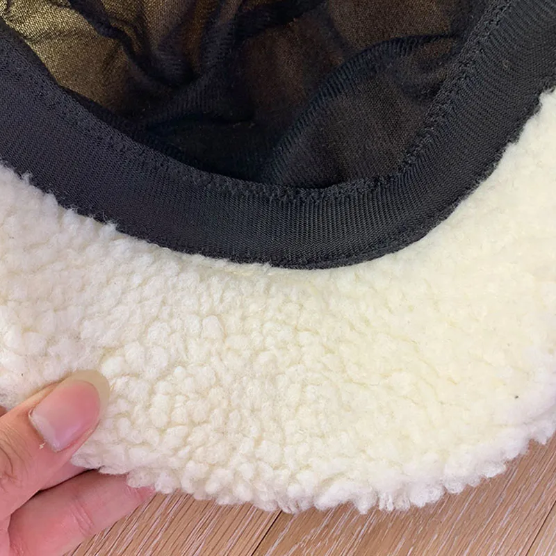 Теплая мягкая зимняя шапка для женщин бейсболка Лоскутная Регулируемая шляпа