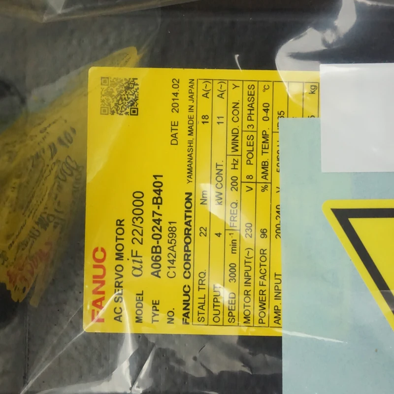 

FANUC AC motor servo motor A06B-0247-B401 for Alpha iF 22/3000