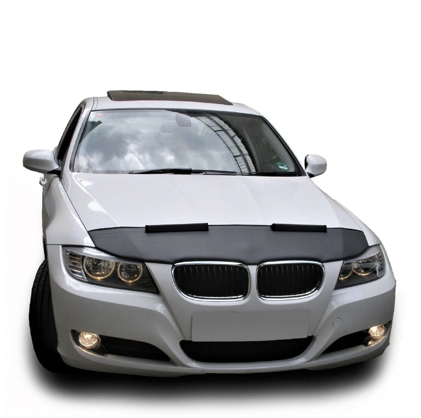 

Car Bonnet Mask Hood Bra Protector Pu Leather Stone guard Fits BMW 3 E90 - E91 Facelift 2009 - 2011