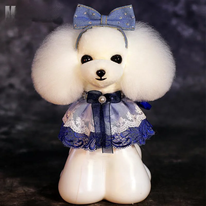 Kit de aseo de oso de peluche, modelo de perro, peluca de cabeza de oso de peluche, obtenga 1 maniqu&iacute; de cabeza gratis, 10 Uds.-2