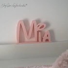 Персонализированные деревянные именные знаки на заказ, именные буквы для детей, табличка, окрашенные имена для детской комнаты, декор для детской комнаты