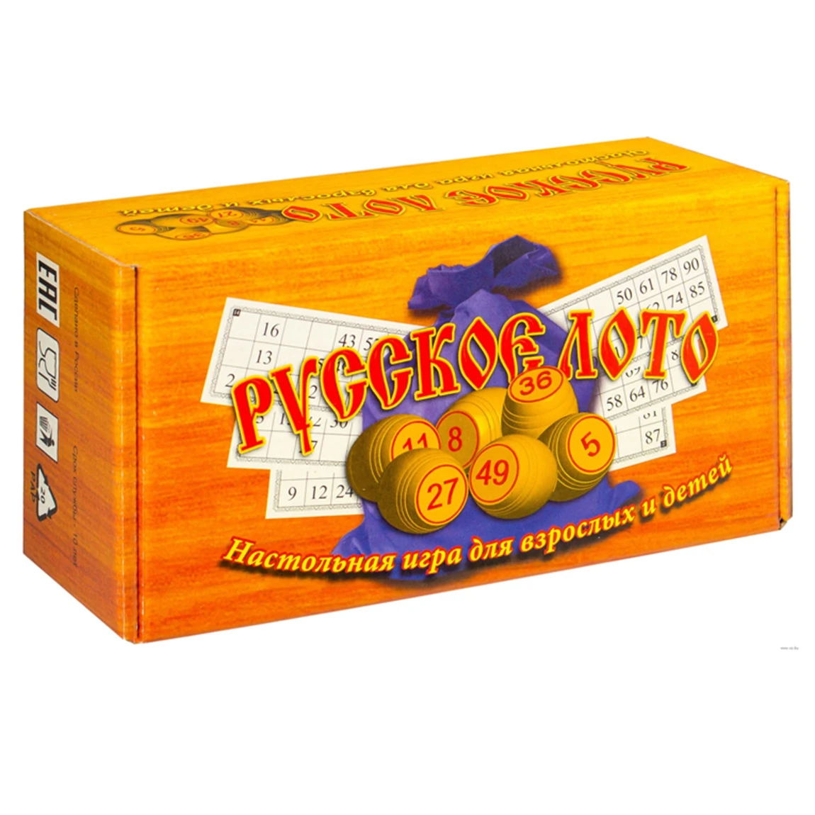 Настольная игра Русский Лото классический в коробке лото деревянная семейный