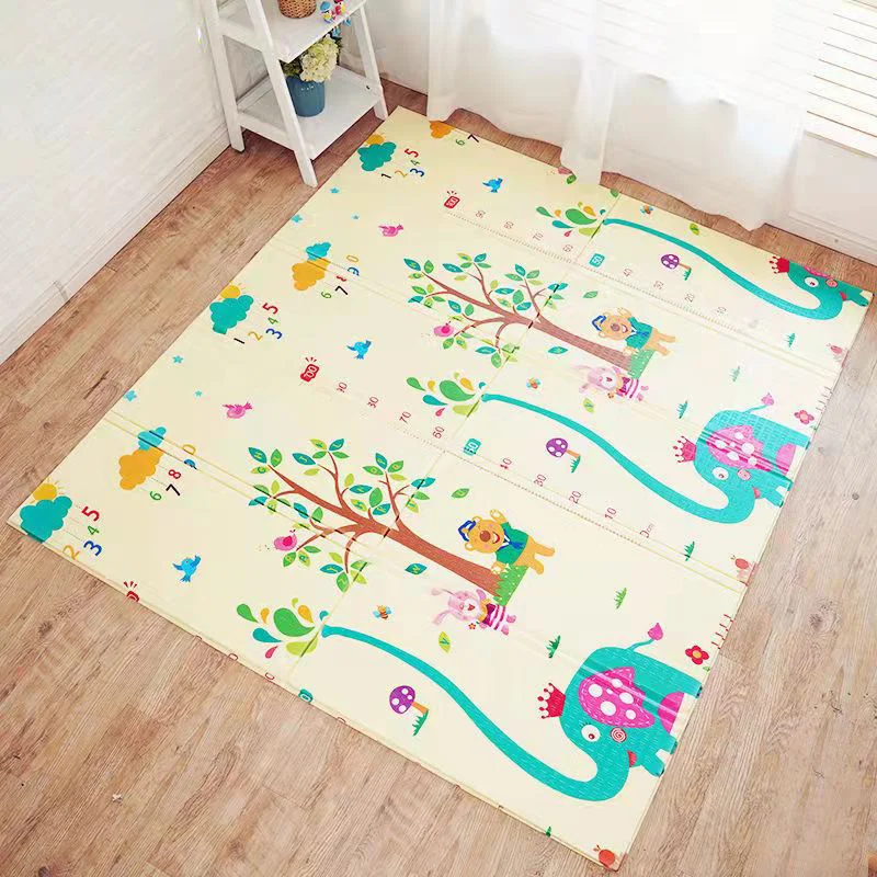 

Miamumi Portable Foldable Baby Climbing Play Mat Puzzle Children's Thickened Room Crawling Pad Game Blanket Carpet