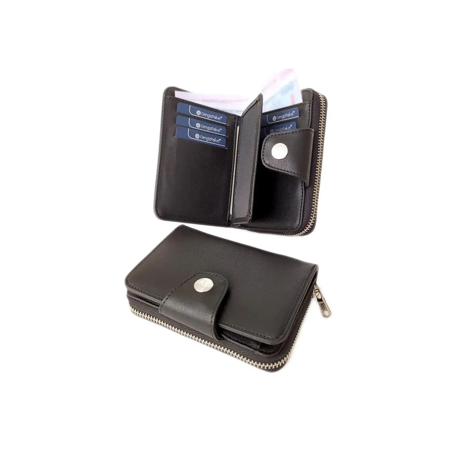 

Маленький черный женский кошелек Cengiz Pakel, эргономичный дизайн, удобное использование, Стильная современная простая устойчивая к пятнам пов...