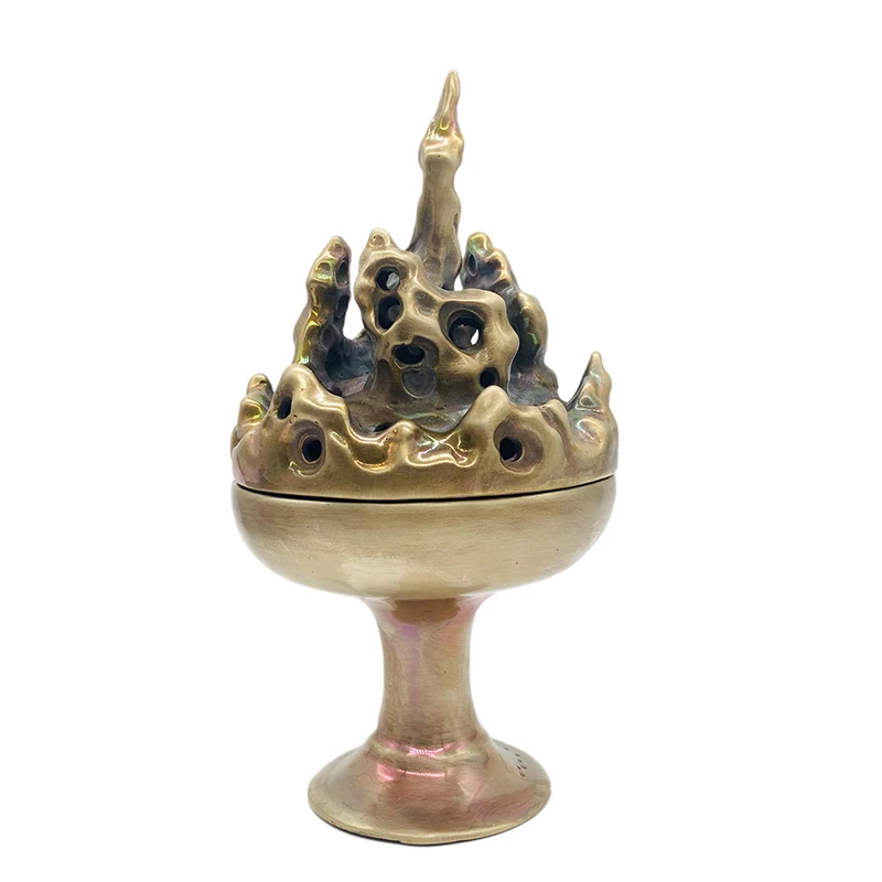 Brass Incense Burner Holder,Office, Home, Yoga studio retro ornaments, Incense appliances