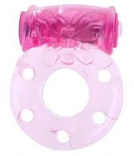Pink cock ring with bowtie вибропуле | Красота и здоровье