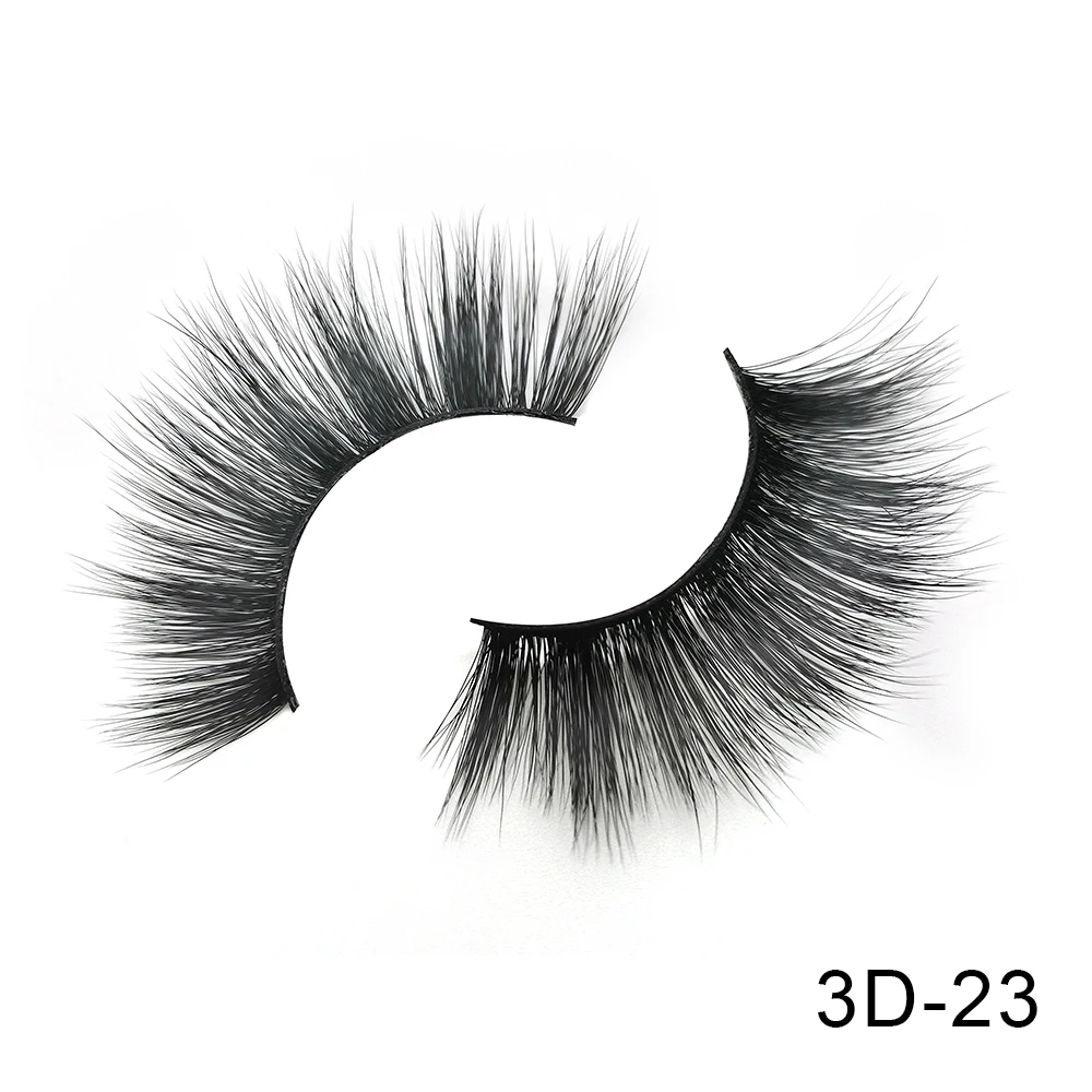 3D-23 6 пар Friholl. m Искусственные норковые ресницы натуральные длинные ресницы ручной работы макияж 25 мм Искусственные норковые ресницы 3D синтетические шелковые накладные ресницы - Цвет: 3D-23