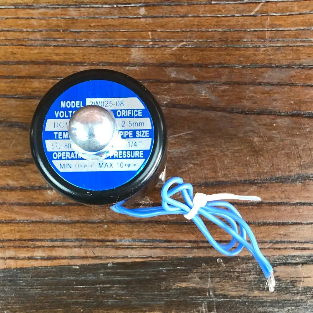 Электрический электромагнитный клапан из нержавеющей стали 304 N/C 12v G1/4'' с