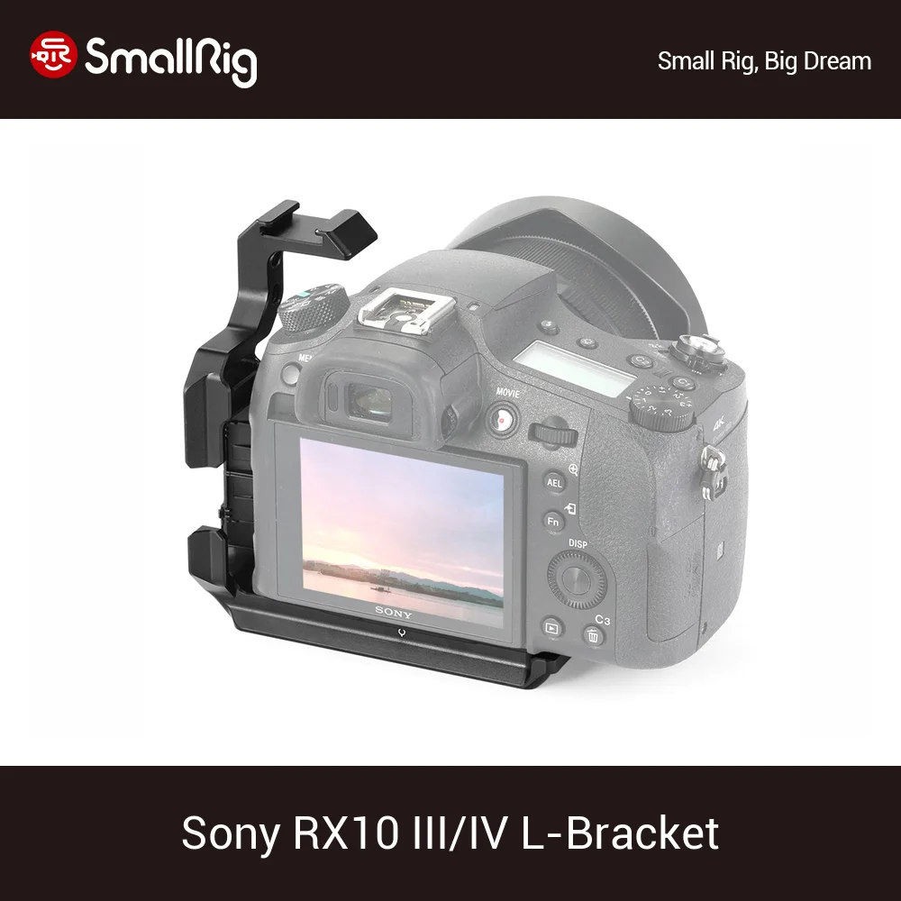 БЫСТРОРАЗЪЕМНАЯ L пластина SmallRig RX10 для Sony III/IV Arca Swiss образная штатив боковая +