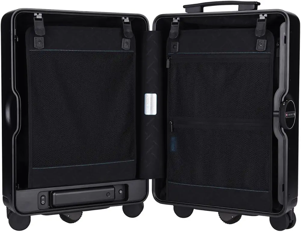 Электронный умный чемодан LEED Luggage Cowarobot черный|Чемоданы| |