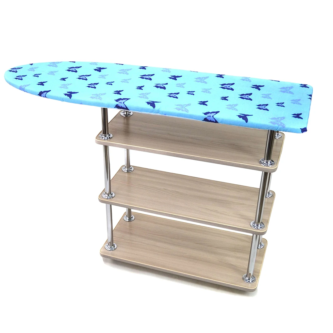 Гладильная доска с полками для хранения белья. Отлично подходит вашего дома и