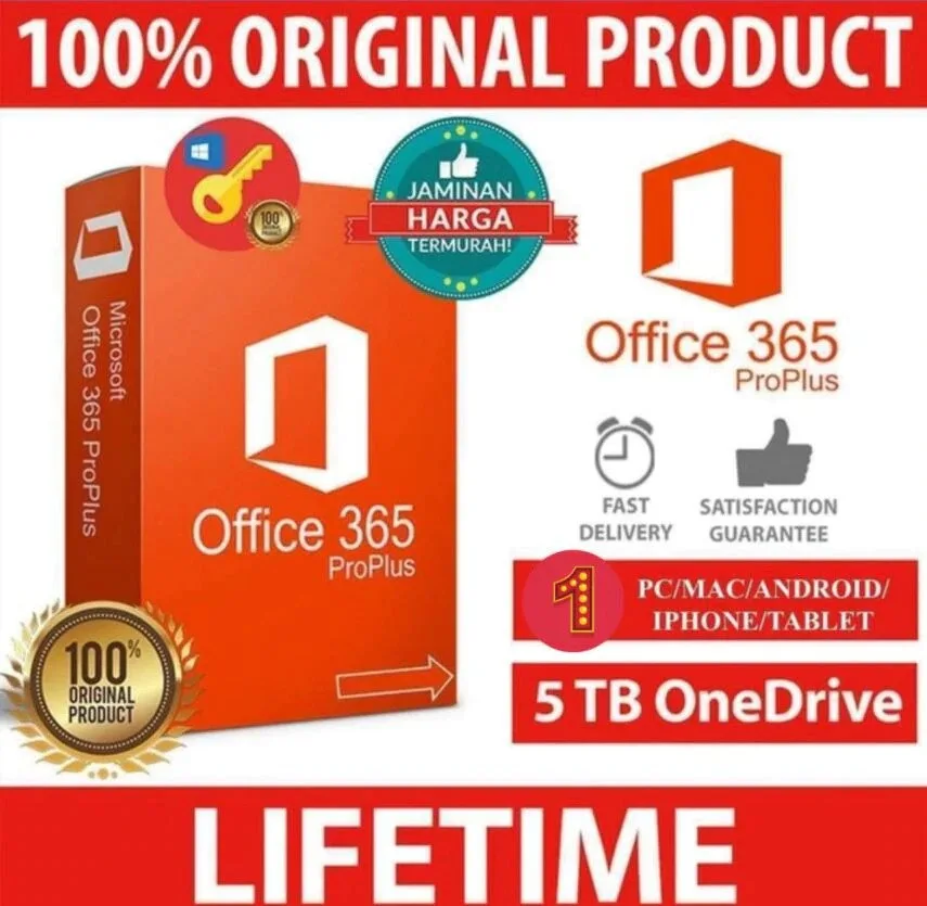 

Office365 lifetime proplus User 5 Devices 5TB PC&Mac 100% original 100% trusted sell
