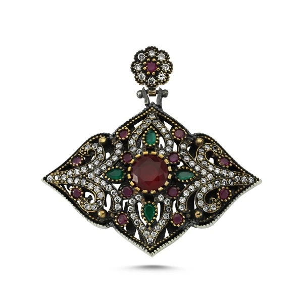 

Серебряная подвеска с искусственным цирконием