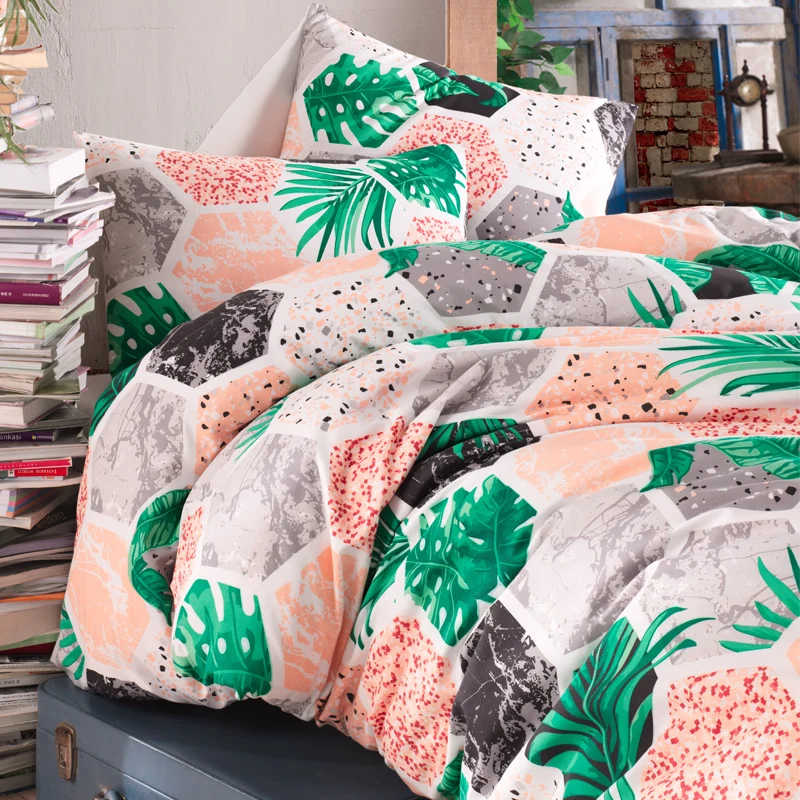 Роскошное постельное белье Lady Moda Hawai хлопковый комплект постельного белья Ranforce
