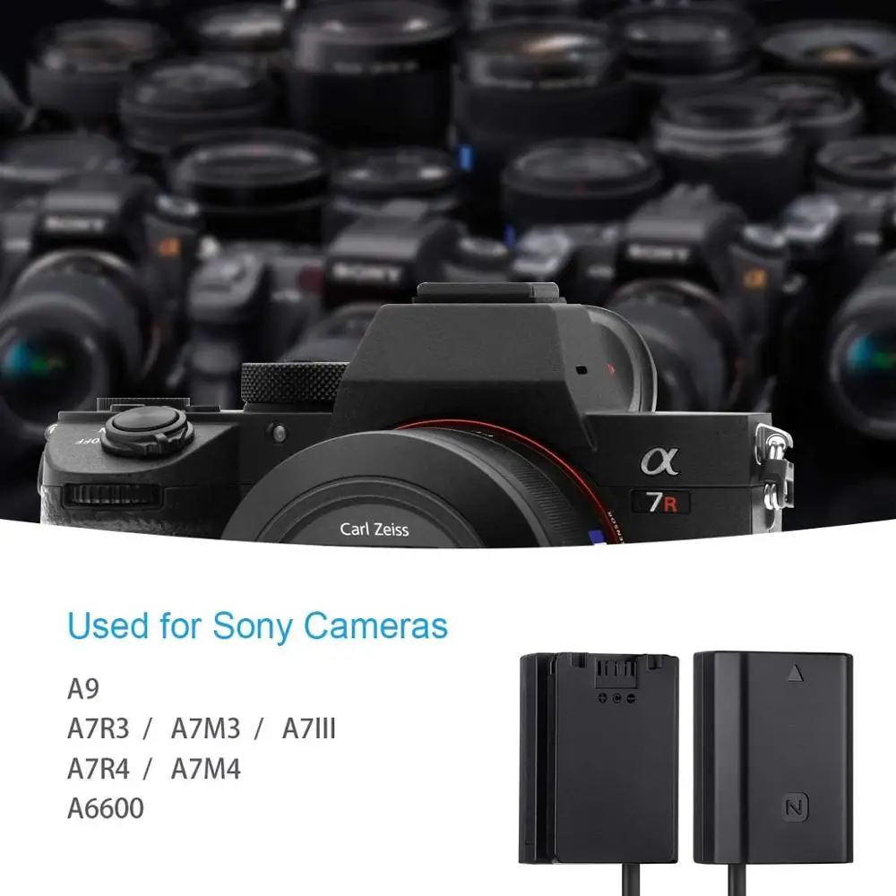 Запасной блок питания Fomito NP-FZ100 AC для зарядного устройства Sony BC-QZ1 совместим с Alpha A7