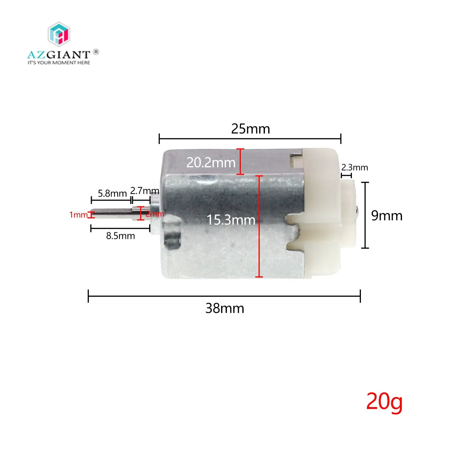 

AZGIANT FC-140 8.5mm flat 1*5.8mm round 2*2.7mm for side rearview mirror headlight level adjust for toyota highlander honda mazd
