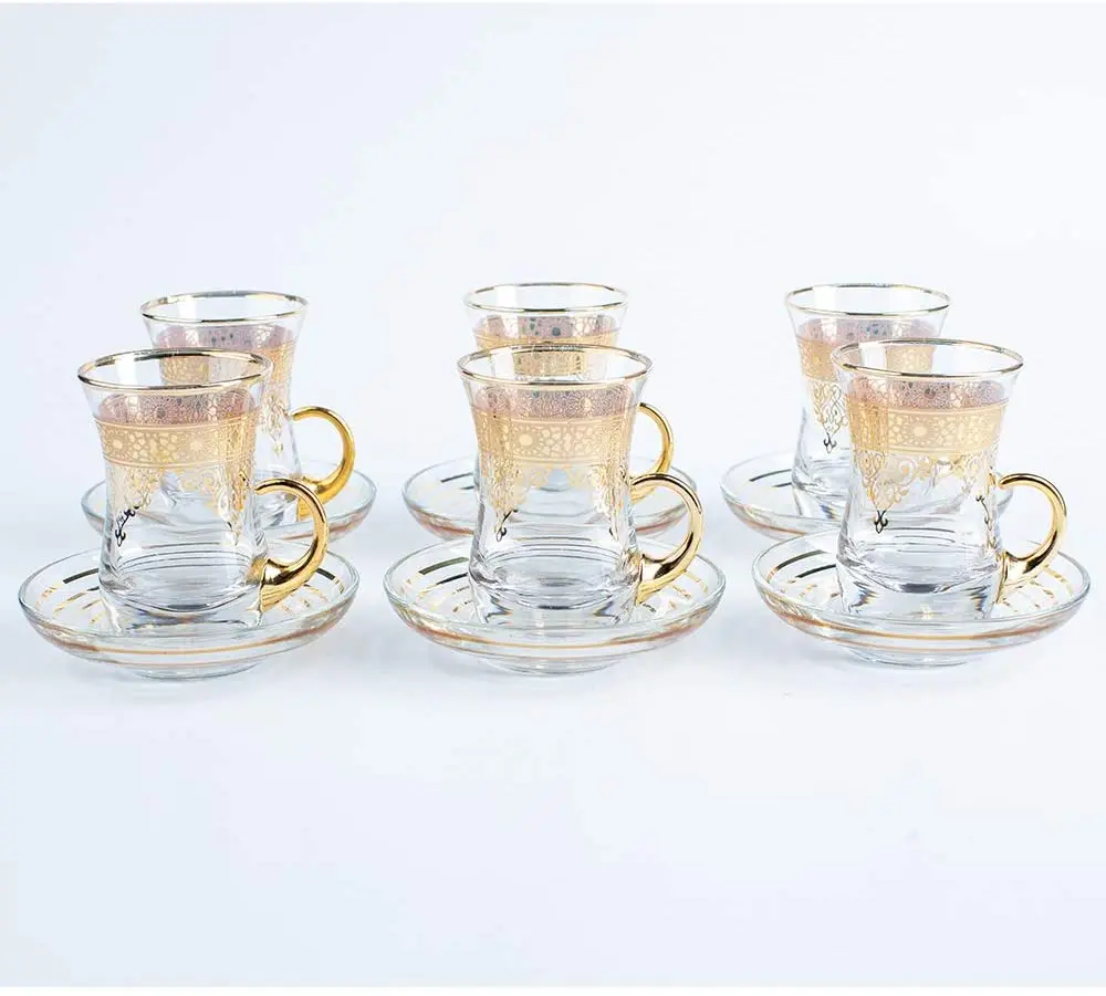 

Turkish 6 person tea and coffee presentation set 6 person coffee set elegant elegant presentation set FREE SHPPNG