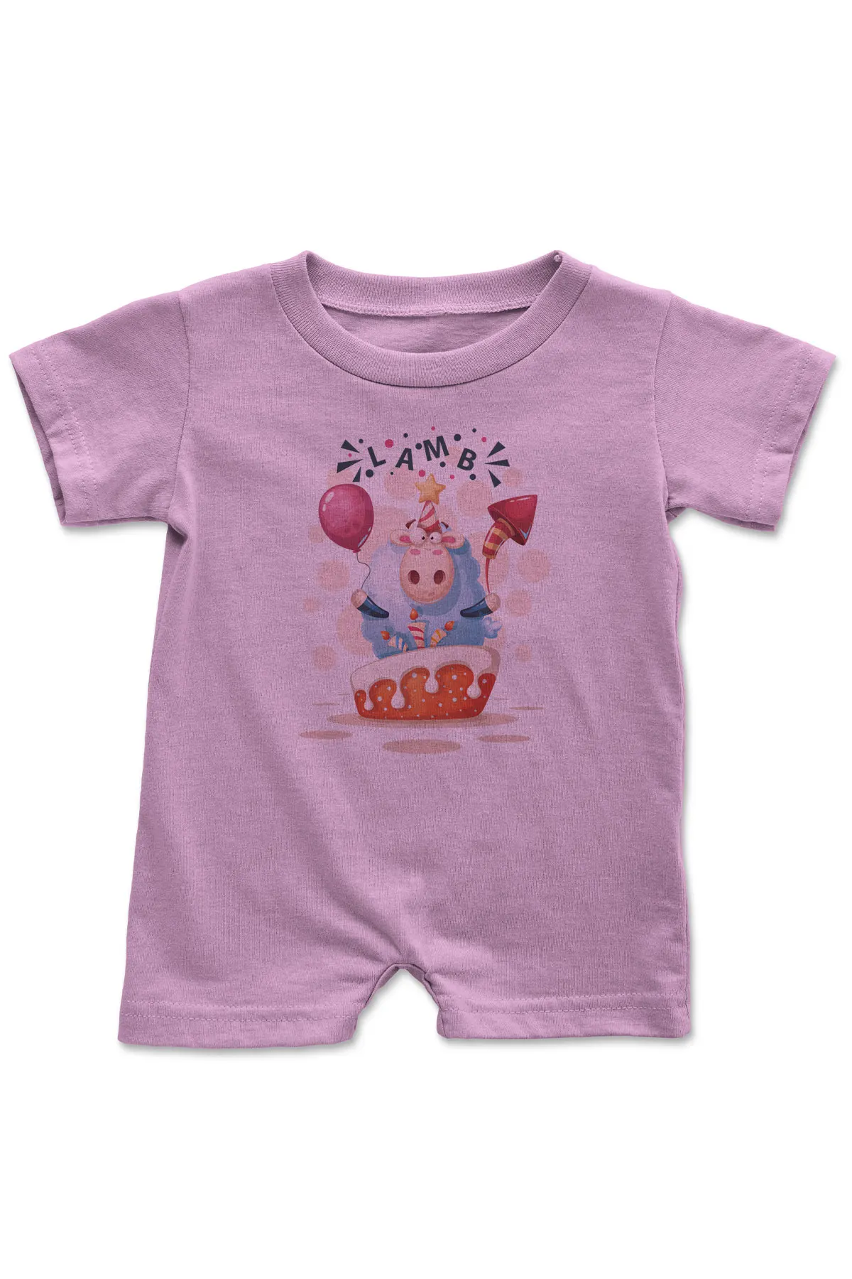 Angemiel/детский розовый комбинезон с изображением пончика из овечьей шерсти для