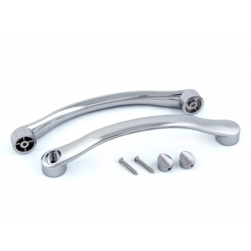 Ручки 2 шт. для двери. Душевая кабина. Для одного и двух отверстий в стекле. Дверные