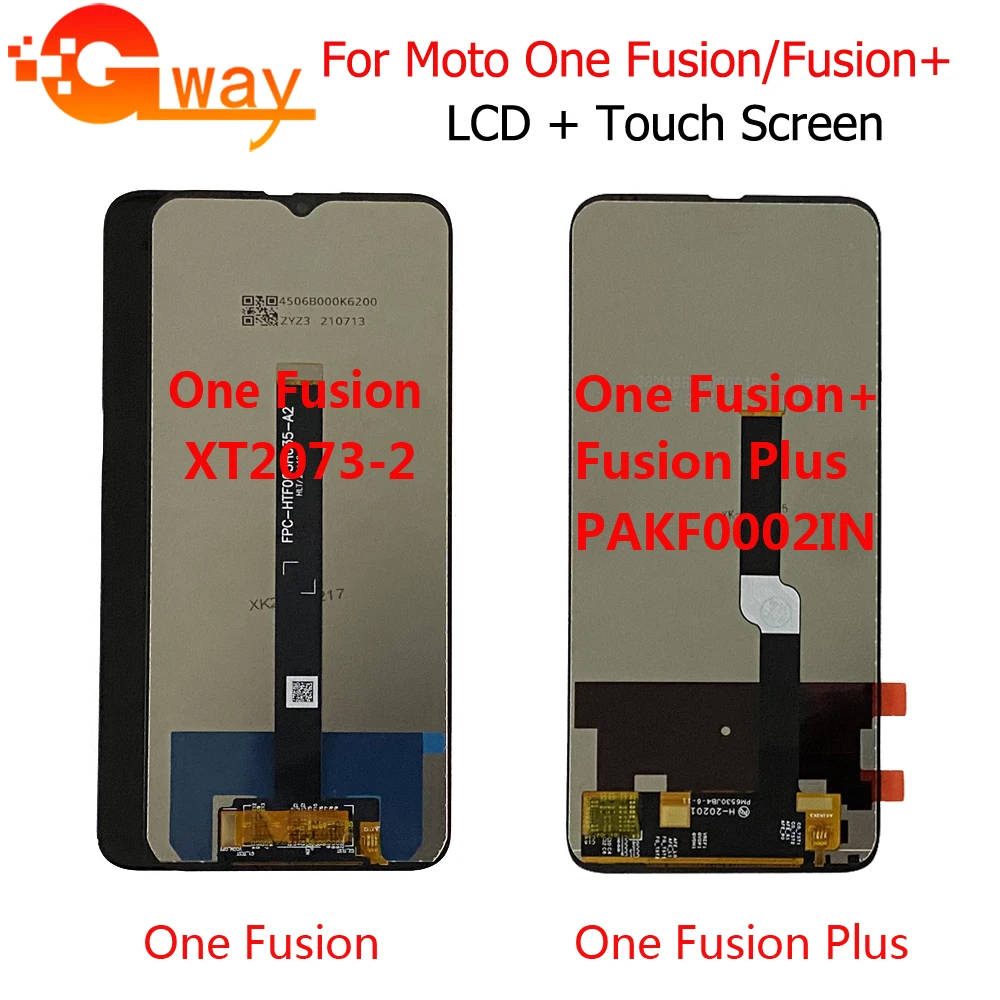 Для Motorola Moto One Fusion OneFusion Fusion + ЖК-дисплей с сенсорным экраном и дигитайзером в сборе для Motorola XT2073-2 Fusion Plus