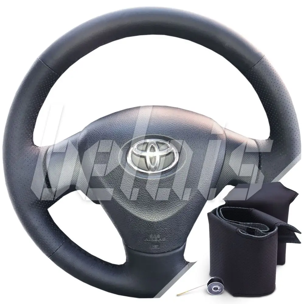 Оплетка на руль из натуральной кожи Toyota Matrix II (E140) 2008-2014 г.в. (для руля без штатной
