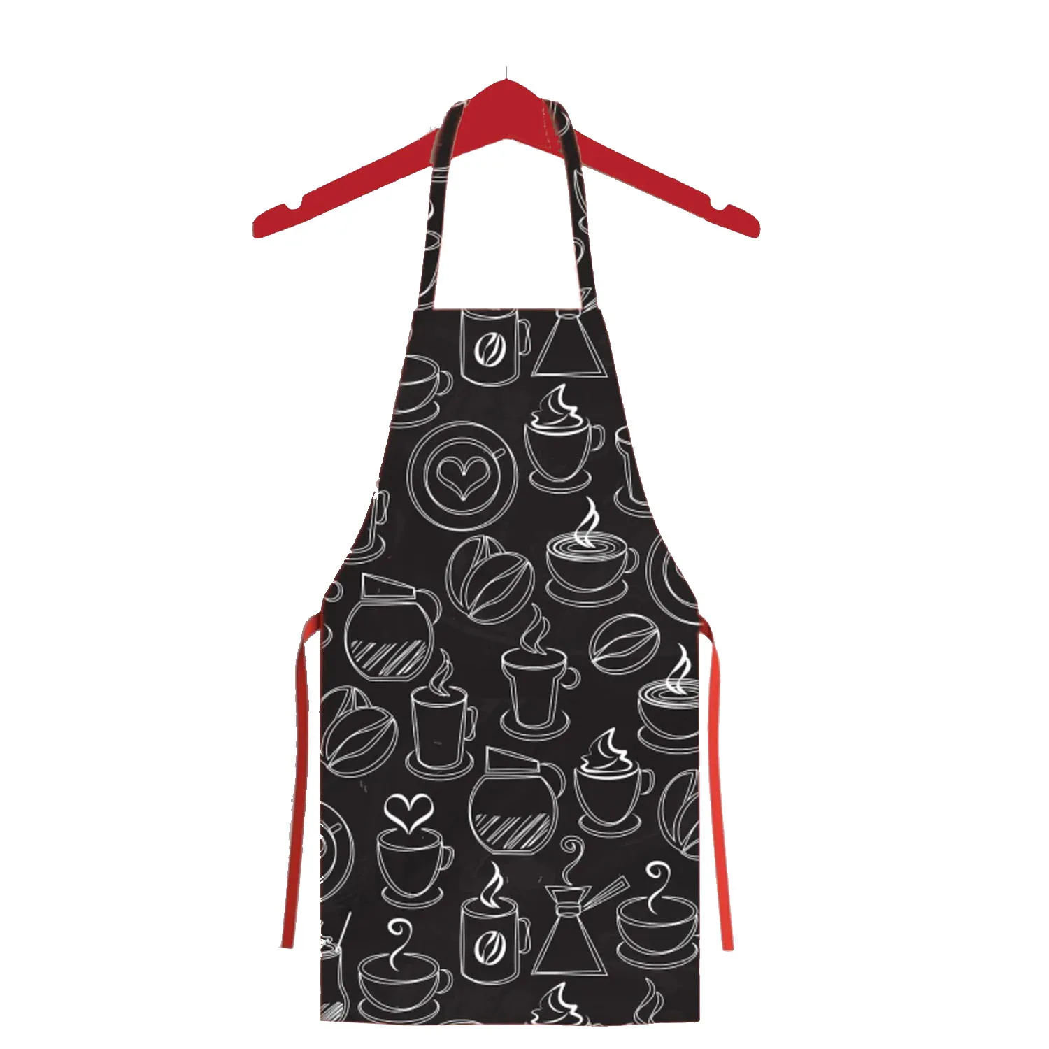 

Ays Home Black Coffee Kitchen Bib Classic Mould Stylish Tasarım Suitable For Daily Use Modern Aesthetic Revamps