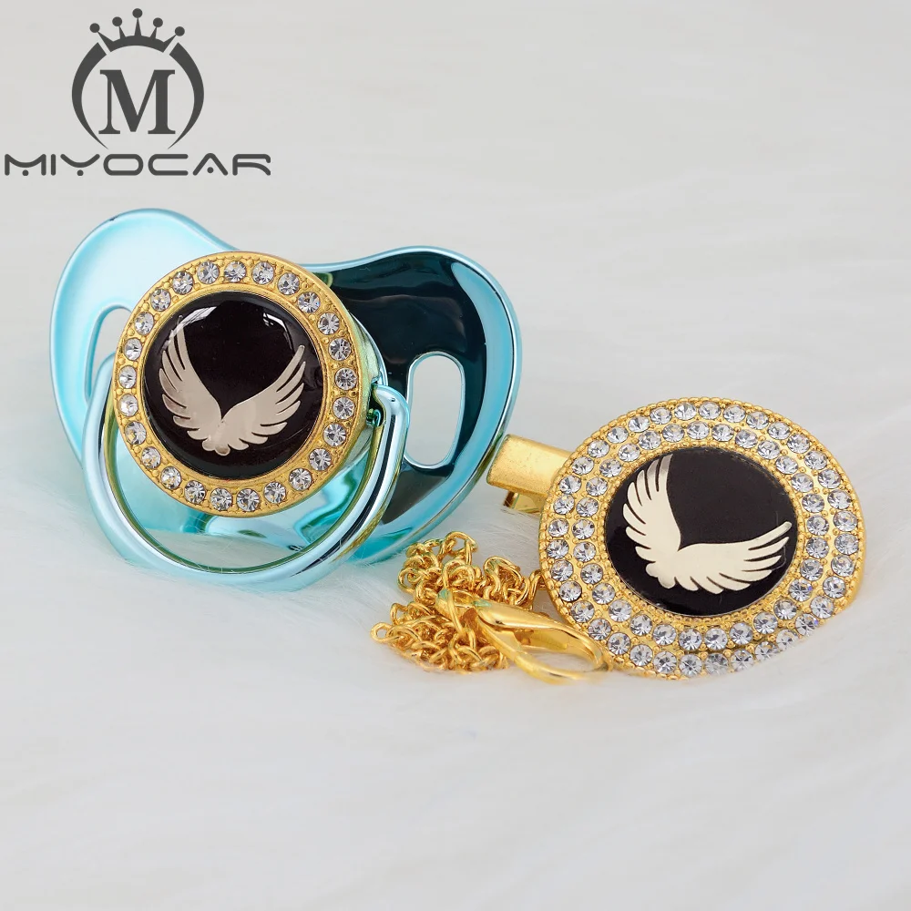Милое золотистое красивое крыло MIYOCAR Золотистое украшение соска и зажим не