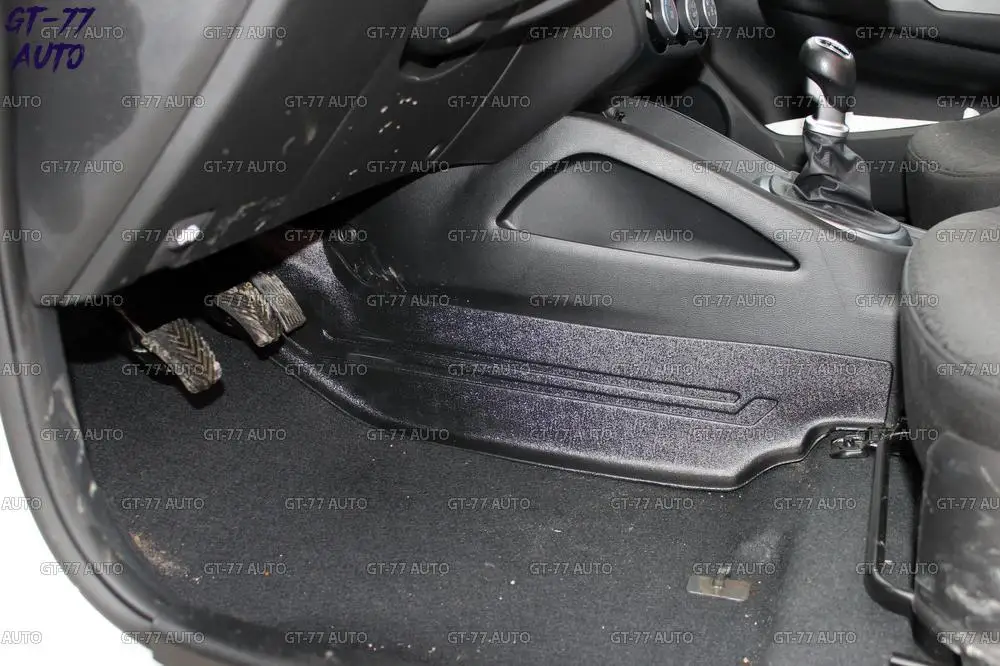 Защитные накладки на ковролин туннельные для Kia Rio 3 / Киа Рио 2011-2017 АБС пластик с