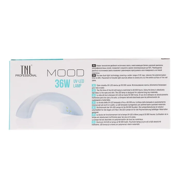Lamp for gel polish TNL mood UV/LED 36 W 12 diodes timer 30/60/90 Red |