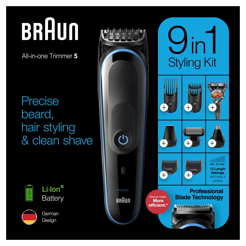 Триммер универсальный Braun MGK5280 + Бритва Gillette | Бытовая техника