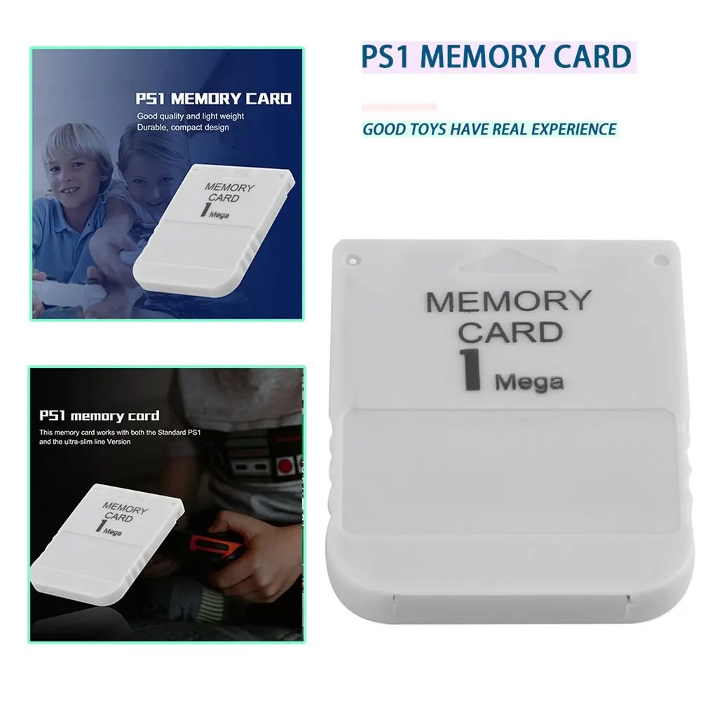 

New PS1 Memory Card 1 Mega Memory Card For Playstation 1 PS1 PSX Game Useful Practical Affordable White 1M 1MB for Sony PS1 Hot