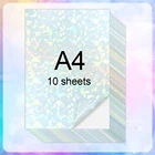 Прозрачная Виниловая наклейка для струйного принтера, 10 листов