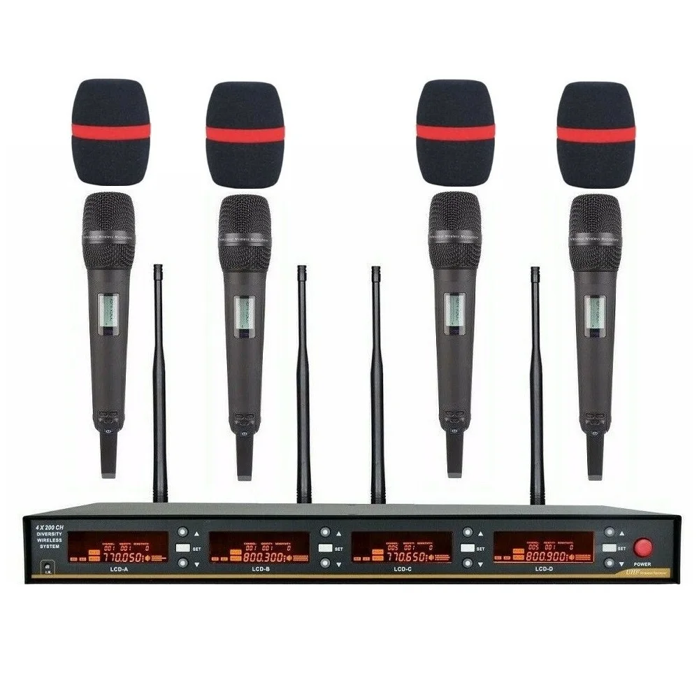 Беспроводная микрофонная система Bolymic uhf разнообразие профессиональная