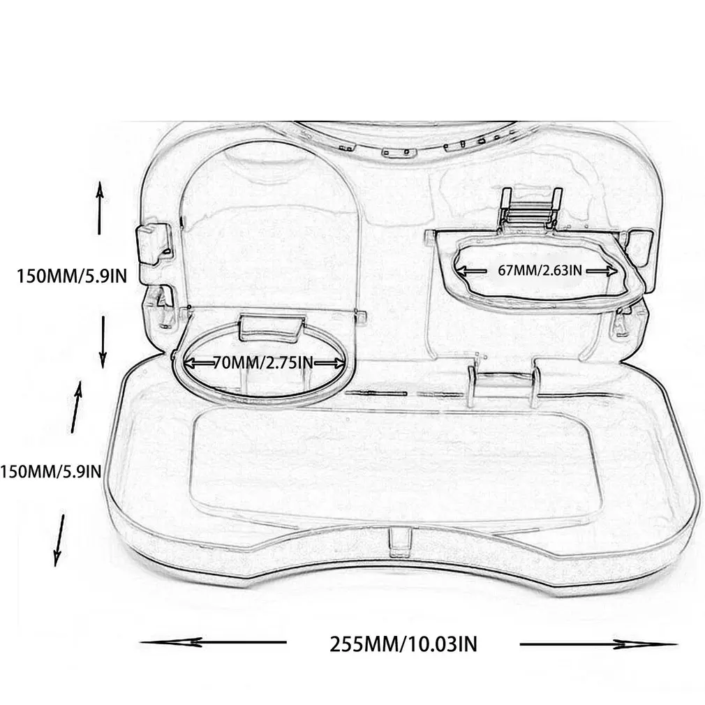 

1Pc Folding Universal Car Bracket for Food Tray Drink Holder Auto Back Rear Seat Table Tray Phone Holder Car Dinner Plate