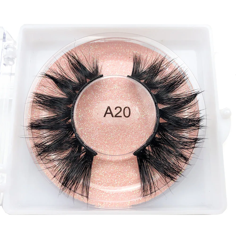 

Shegoal Mink Lashes Natural False Eyelashes 3D Layered Effect Real Siberian Mink Fur Fake Eyelashes Hand Made Strips Eyelasshes