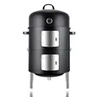 Новинка! Барбекю-гриль со встроенным термометром, защитная печь для барбекю, 17 дюймов, легкая сборка, со встроенным термометром