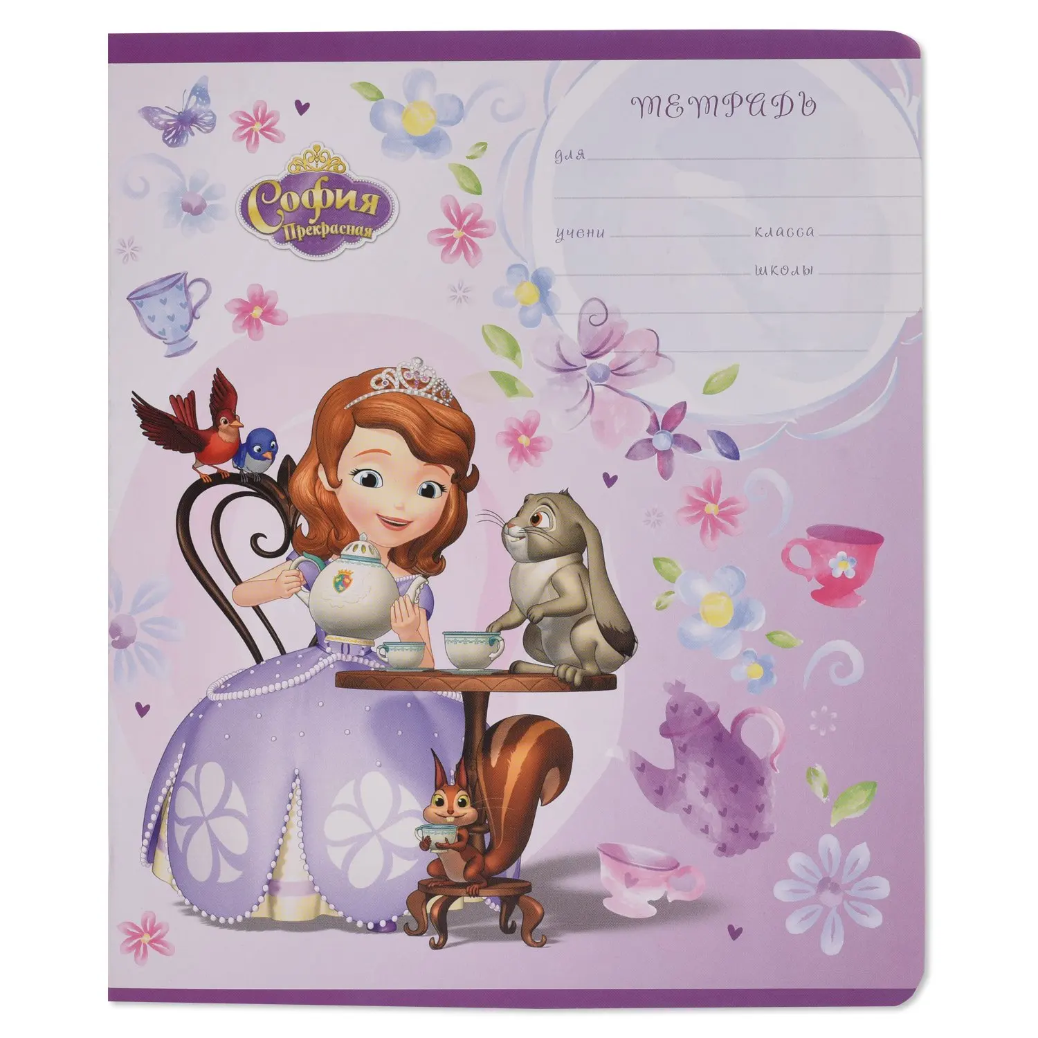 Тетрадь Disney in flowers линейка 12л в ассортименте|Записные книжки| |