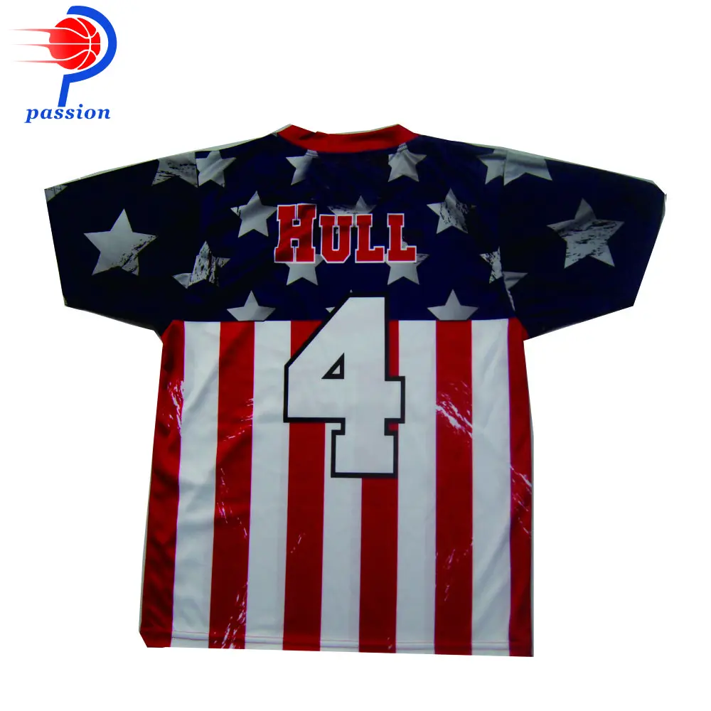 Влагопоглощающие футболки для Софтбола с принтом звезд и американских